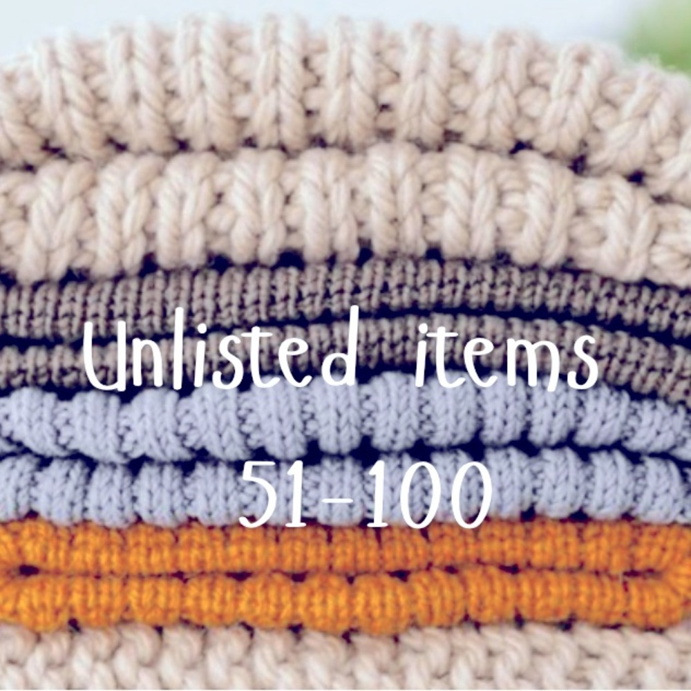 Unlisted 11/18 show items 51-100